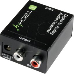 TECHLY IDA SPDIF-3 - Convertidor de audio digital, Coax / Toslink a Cinch anal&oacute