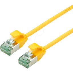 ROLINE RECYCLED MATERIAL ROLINE 21453323 - Cable de interconexiones Cat.6a (clase EA) U/FTP, Slim, amarillo