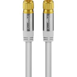 GOOBAY 70598 - Cable de conexión de antena (F) (tipo 135 dB) 4x apantall