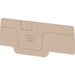 WEIDMÜLLER AEP 3C 2.5 - Placa de extremo serie A, gris