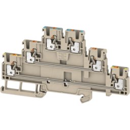 WEIDMÜLLER A3T 2.5 N-FT-PE - Borne de paso Klippon® Connect, serie a beige