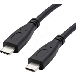 ROLINE GREEN ROLINE 11449057 - Cable USB 10 Gb/s, C macho a C macho, 100W, negro, 1,0 m.