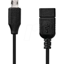 NEDIS N CCGB60515BK02 - Cable USB 2.0, clavija micro B > toma A, 0,2 m