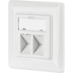 EFB-ELEKTRONIK EFB EC020400001 - Caja de red Keystone doble, RAL9003, no equipada