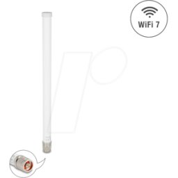 DELOCK 81455 - WiFi 7 Antena N Plug 4,5 - 6,6 dBi 32 cm omnidireccional