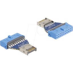 DELOCK 67129 - Conector de poste USB 3.0 a conector interno Key A