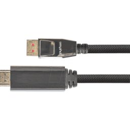 PYTHON GC M0216 - DisplayPort 1,4 a HDMI 2,0 A macho, 1 m, negro