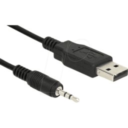 DELOCK 83789 - Convertidor USB 2.0, conector jack serie TTL de 2,5 mm, 1,8 m (3