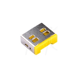 SMARTKEEPER SK UL03P1YL - Cerradura de puerto, USB Tipo A, 10 piezas, amarillo