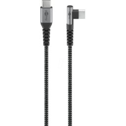 GOOBAY 64659 - Cable de carga/datos conector USB C > acodado USB-C, 1 m