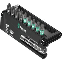 WERA 05057417001 - Bit Set Bit-Check 10 impactador 4, 10 piezas mezcladas, torsi&oa
