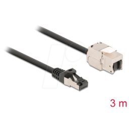 DELOCK 87029 - Módulo Keystone toma RJ45 > enchufe con cable, 3 m