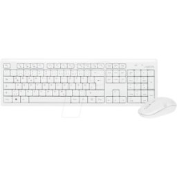LOGILINK ID0104W - Combinación de teclado y ratón, radio, blanco