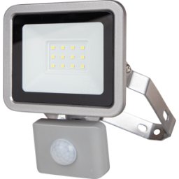 REV RITTER REV 2707614020 - Proyector LED, 10 W, 800 lm, 6500 K, IP44, Sensor, plata