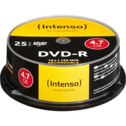 DVD-R4,7 INT25 - INTENSO DVD-R 4.7GB, 25er cakebox