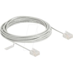 DELOCK 80771 - Cable de red RJ45 Cat.6 UTP Ultra Slim 5 m gris con enchufes cor