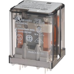 FINDER FIN 62.22.9 12V - Relé de potencia, 2x CO, 250 V / 16 a, 12 V CC