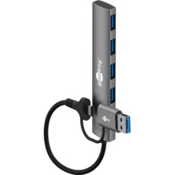 GOOBAY 79149 - USB 5 Gb/s, 4 puertos USB-C/A Hub, 4x USB-A.