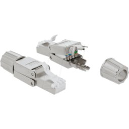 DELOCK 86476 - Conector macho RJ45 de red sin herramientas Cat.6 STP