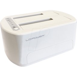 LC POWER LC-DOCK-U3-VI - Base y estación de copia, 2 SATA de 2,5"/3,5", USB 3.0