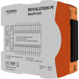 KUNBUS REVPI DIO - Módulo de ampliación de E/S digital RevPi