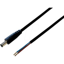 BKL DC AKS 25B - Cable adaptador, 2000 mm, conector macho CC al extremo libre