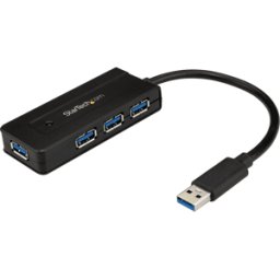 STARTECH.COM ST ST4300MINI - 4 puertos USB 3,0 Tipo A hub con puerto de carga