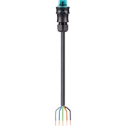 WIELAND RST20I5 KSS 1 TB - Cable RST Classic 20i5, enchufe > extremos libres azul turquesa