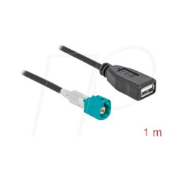 DELOCK 90487 - Cable HF, conector HSD Z > toma USB A, 1 m