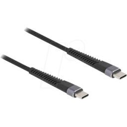 DELOCK 81126 - Cable USB 2.0, conector C a conector C, 60 W, 3 m
