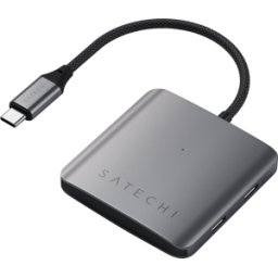 SATECHI ST-H4CPDM - USB-C Hub 4 puertos, 1x USB-C PD, 3x USB-C 3,2 Gen 2