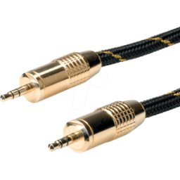 ROLINE GOLD ROLINE 11094289 - Cable de audio, conector estéreo de 3,5 mm. Sobre el enchufe 10,