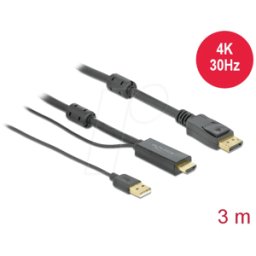 DELOCK 85965 - Cable HDMI a DisplayPort 4K 30 Hz 3 m