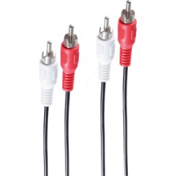 SHIVERPEAKS SHVP BS40101 - Cable de audio RCA, 2 conectores macho, 0,5 m