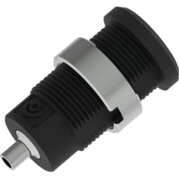 ELECTRO PJP PJP 3270-C-N - Conector hembra tipo banana de seguridad, 4 mm, conexión