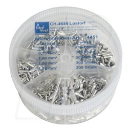 VOGT AG VT SORT 4451 - Dispersión no aislada, 0,5 - 2,5 mm², 1300 piezas