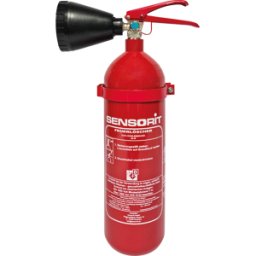 SENSORIT 2KGCO2 - Extintor de incendios, dióxido de carbono, 2 kg
