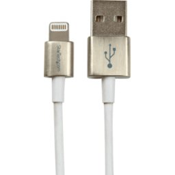 STARTECH.COM ST USBLTM1MWH - Cable de sincronización y carga, USB-A > Lightning, 1 m,