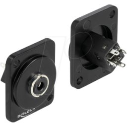 DELOCK 86789 - Módulo de tipo D, conector jack de 3 patillas de 3,5 mm,