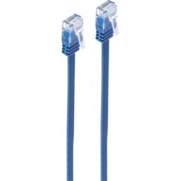 SHIVERPEAKS SHVP SP717-SLB - Cat.6 U/UTP cable plano, SLIM, azul, 7,5m