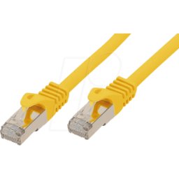 SHIVERPEAKS SHVP 75515-Y - Cable de conexión de 5m - Cat.7 cable crudo amarillo
