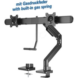 MYWALL MYW HL59L - Soporte para monitor, 2 pantallas, 17" - 32", montaje en mesa