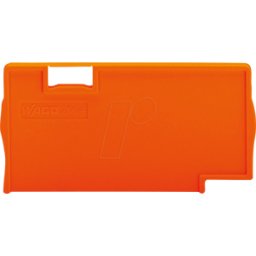 WAGO 2004-1394 - Placa de separación, 2 mm de grosor, saliente, naranja