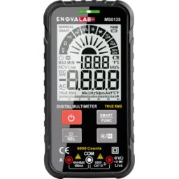ENOVALAB MS0135 - Multímetro digital TrueRMS, 6.000 cuentas, 600 V, NCV