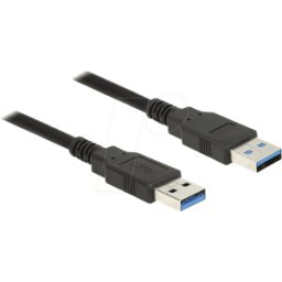 DELOCK 85063 - Cable USB 3.0, conector macho USB-A a conector macho USB-A, 3 m