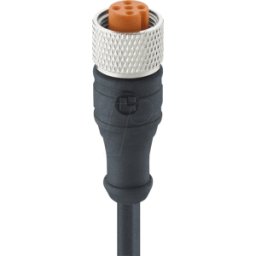 LUTRONIC LUT 1200 004 10 - Cable de sensor, M12, 4 polos, hembra > extremo abierto, 10 m