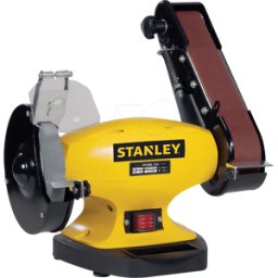 STANLEY TOOLS STAN SXGBL150E - Doble máquina de pulir con muela y correa de lijado