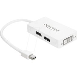 DELOCK 61768 - Adaptador DisplayPort, conector Mini DP a DP/ HDMI/ DVI