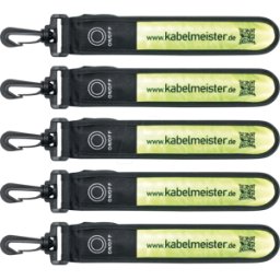 KABELMEISTER BIKE LEUCHTBAND8 - Tira de luz LED, amarillo, conjunto de 5