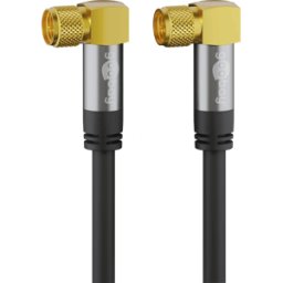 GOOBAY 70584 - Cable de conexión de antena (F) (tipo 135 dB) 4x apantall